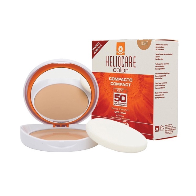 Phấn nền chống nắng màu sáng heliocare oil free compact spf50 | BigBuy360 - bigbuy360.vn