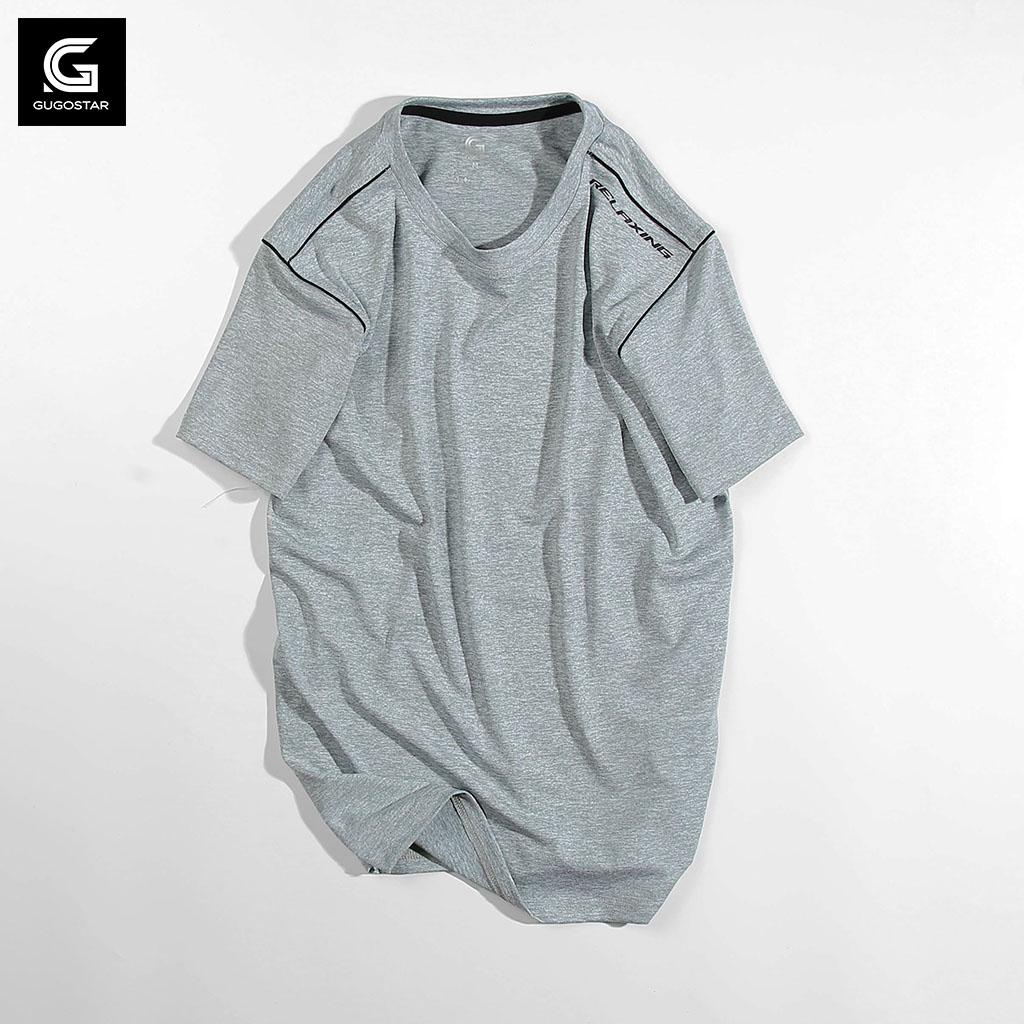 Áo Thun Nam RELAXING G02 GUGOSTAR, Chất Thể Thao Thoáng Mát, Co Giãn 4 Chiều