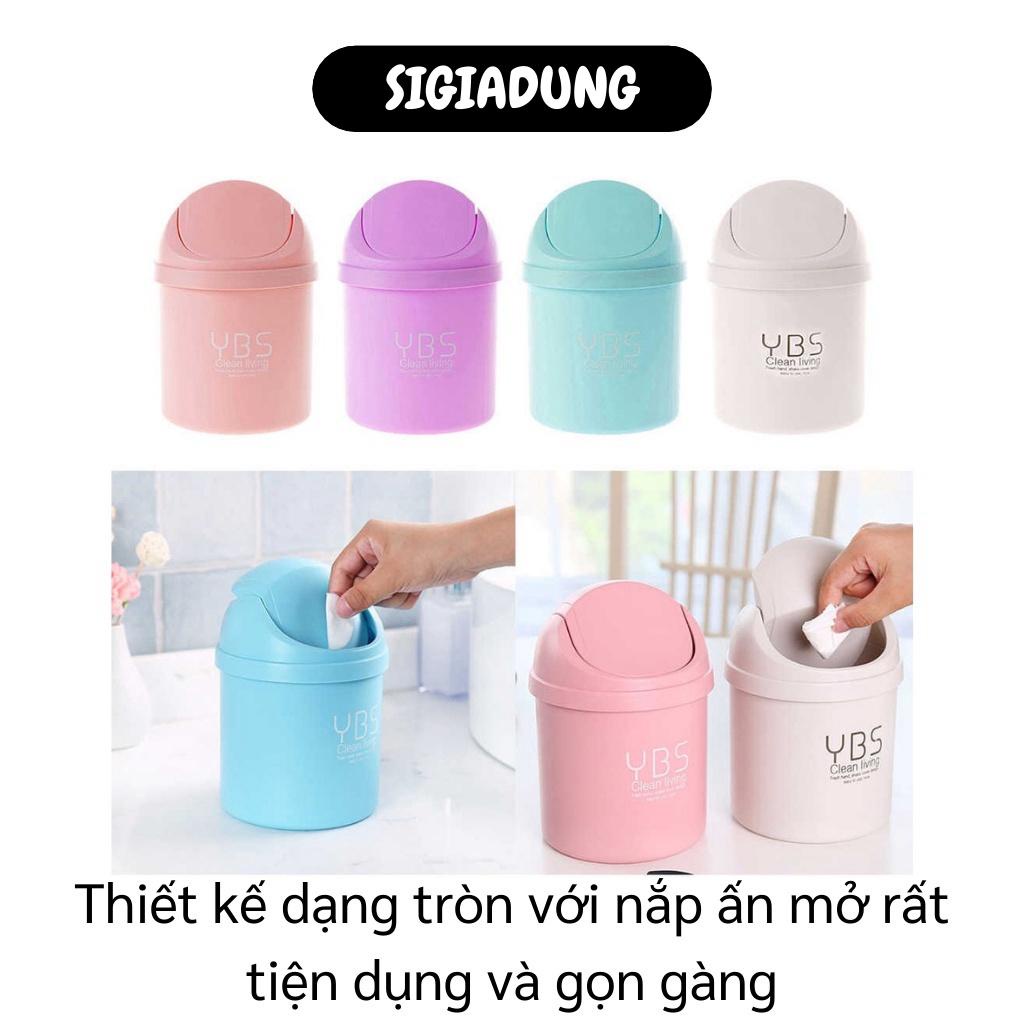 [SGD] Thùng Rác Mini - Thùng Đựng Rác YBS Nắp Lật Kích Cỡ Nhỏ Để Bàn Loại Tốt 9268