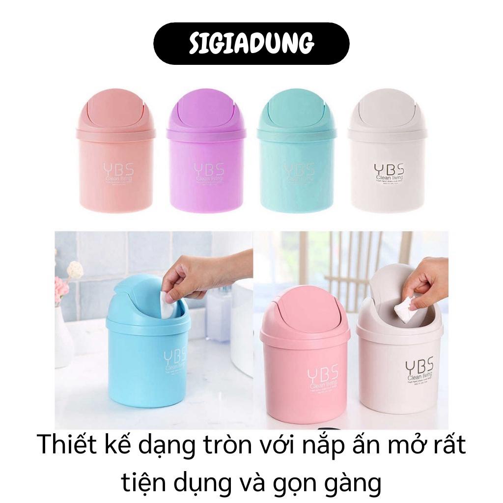 [SGD] Thùng Rác Mini - Thùng Đựng Rác YBS Nắp Lật Kích Cỡ Nhỏ Để Bàn Loại Tốt 9268