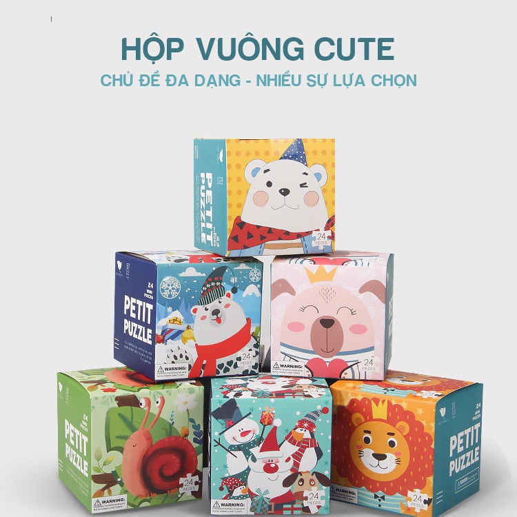 Tranh ghép hình cho bé với 24 mảnh ghép và 20 chủ đề khác nhau DCGD11 KIDS GARDEN