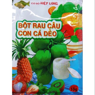 Râu câu dẻo hiệu con cá, gói 10g, nấu râu câu trái dừa, thạch trà sữa