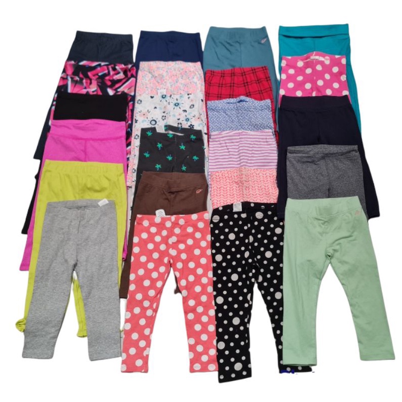 Combo 5 quần legging bé gái ( 12m-12y )