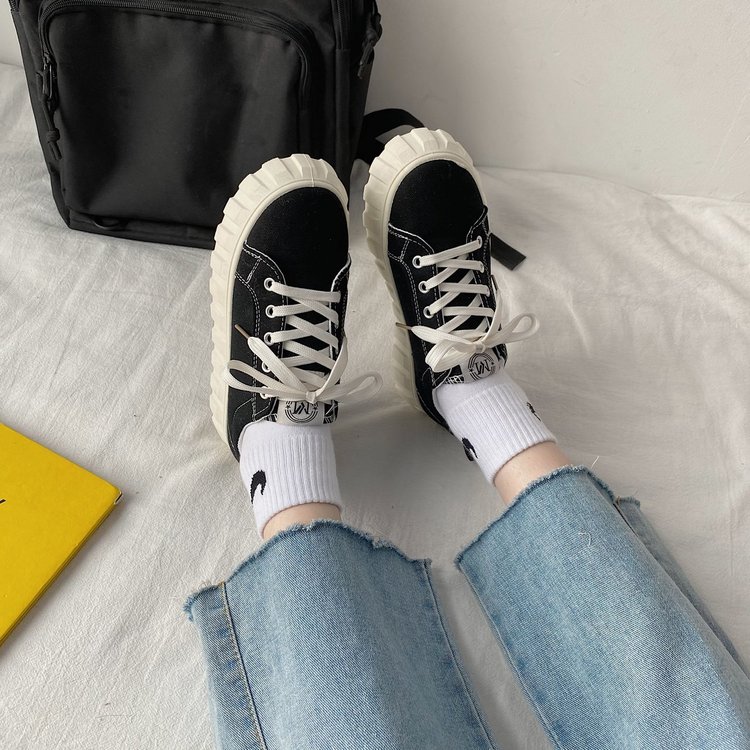 Giày Thể Thao Vải Bạt Thời Trang Hàn Cho Nữ | BigBuy360 - bigbuy360.vn