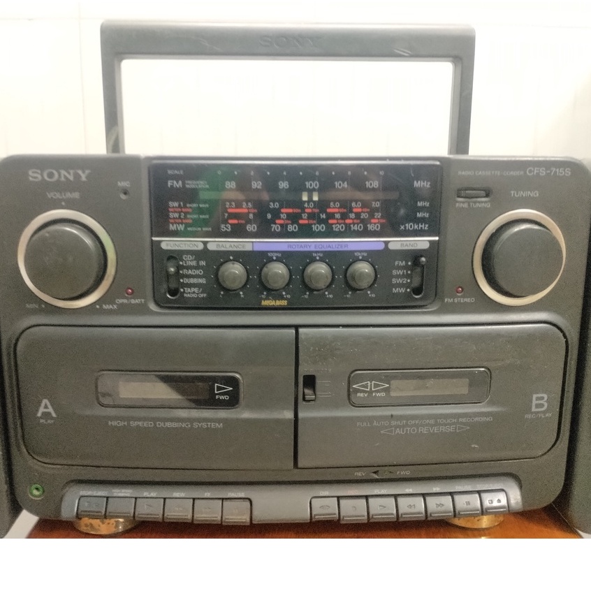 Cassette Sony CFS-715S đồ cũ hát tốt radio cassette