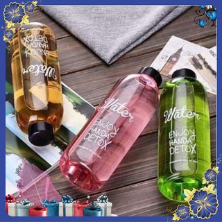 Bình Nước Thủy Tinh Detox Đẹp Water Pongdang Trong Suốt 600ml
