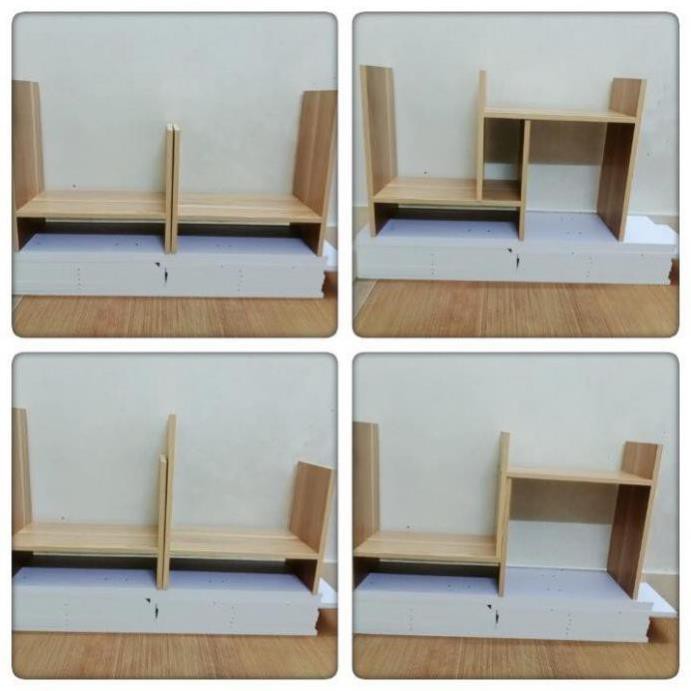 Kệ sách gỗ để bàn lắp ghép ,kệ đa năng