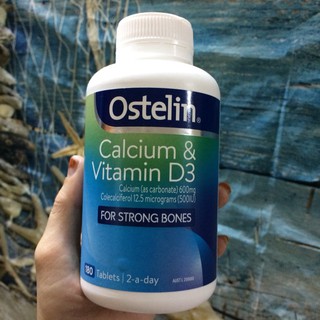 Viên uống bổ sung Canxi Ostelin Vitamin D & Calcium 180 viên, 300 viên