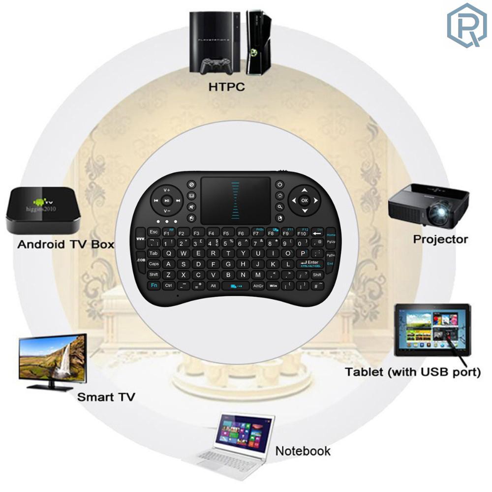 Bàn Phím Điều Khiển Không Dây I8 Cho Pc Pad Android Tv Box Smart Tv