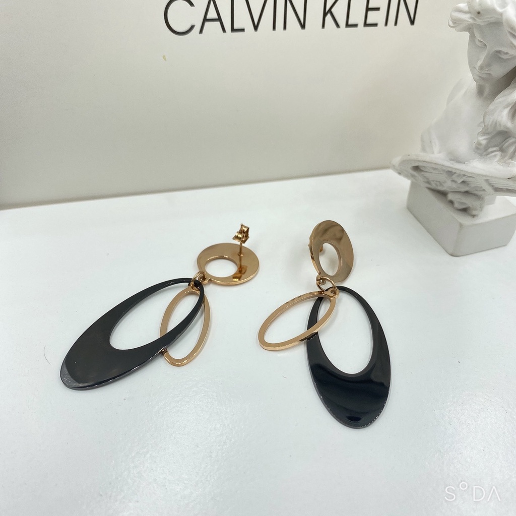 [FreeShip] Bông tai nữ titan hình bầu dục E4-210 - CAM KẾT KHÔNG BAY MÀU