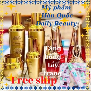 Bộ 4 sản phẩm trẻ hóa làn da Daily Beauty Age Away Vitalizing ngăn ngừa lão hóa duy trì tươi trẻ-Mỹ phẩm Hàn Quốc Daily