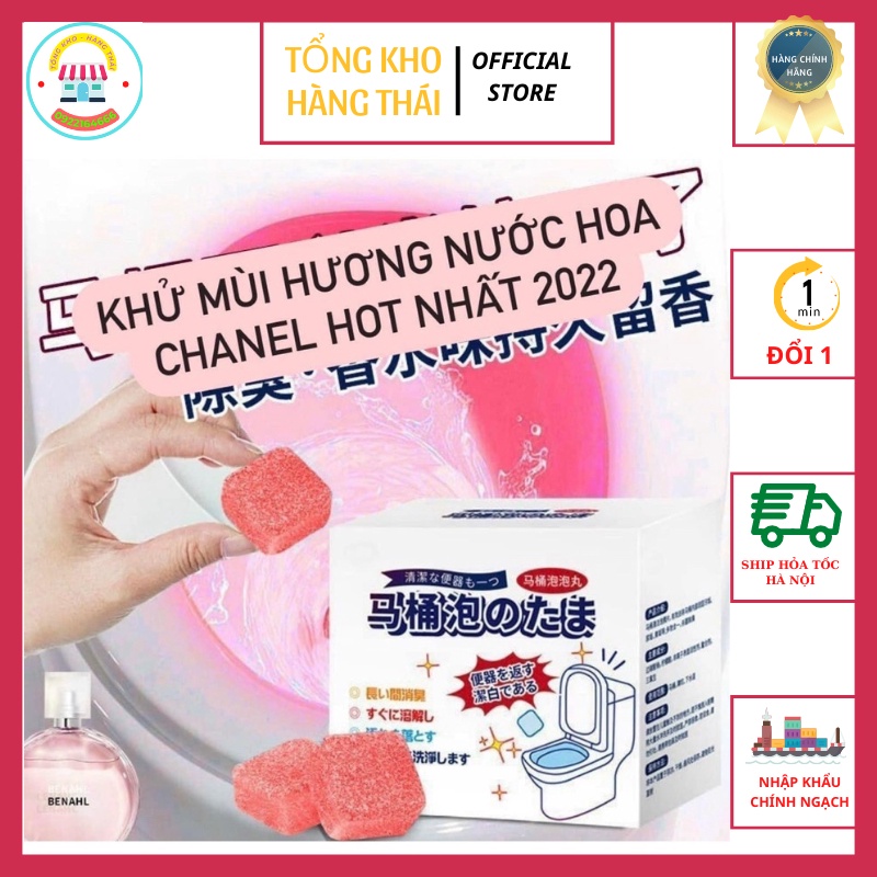 Viên Sủi Thả Bồn Cầu Hương Nước Hoa Loại bỏ được 95% Vi Khuẩn, Đem Lại Không Gian Sáng Bóng Sạch Bong ( SP200311)