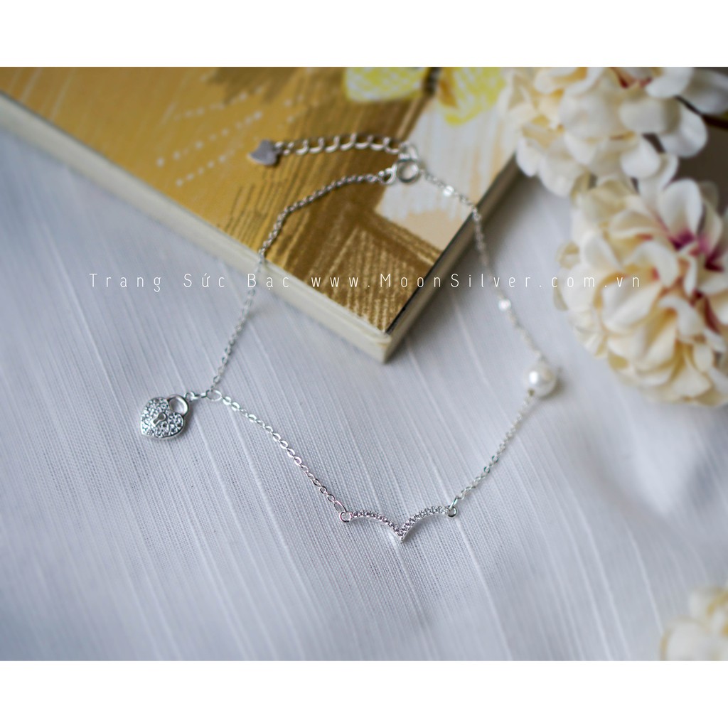 Lắc chân bạc nữ  trái tim | BigBuy360 - bigbuy360.vn
