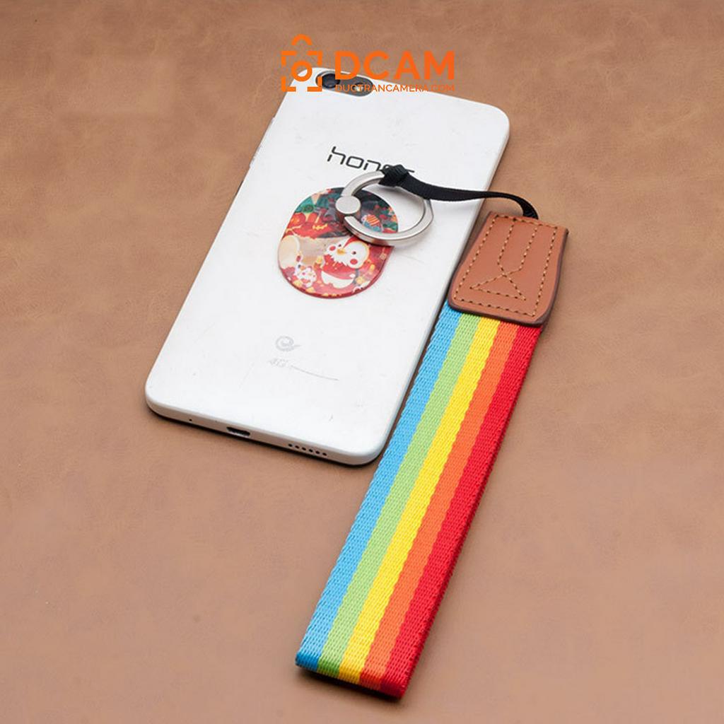 Dây máy ảnh đeo tay cầu vồng bản to LGBT