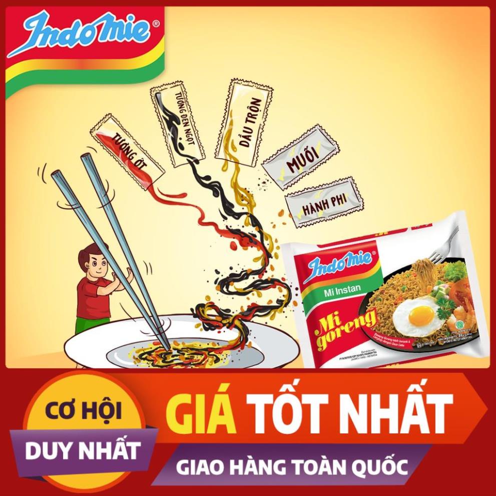 1 gói mì xào khô / Mì Trộn Indomie Mi Goreng Đủ Vị: Đặc Biệt, Cay Nồng, Sườn, Bò Cay - Ngon số 1 Thế Giới | WebRaoVat - webraovat.net.vn