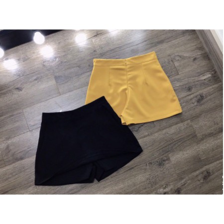 Quần Giả Váy 💖FREESHIP💖 Quần Váy Dáng Chữ A 2 Màu Đen Vàng Chất Tuyết Mưa Đẹp SP23 | BigBuy360 - bigbuy360.vn