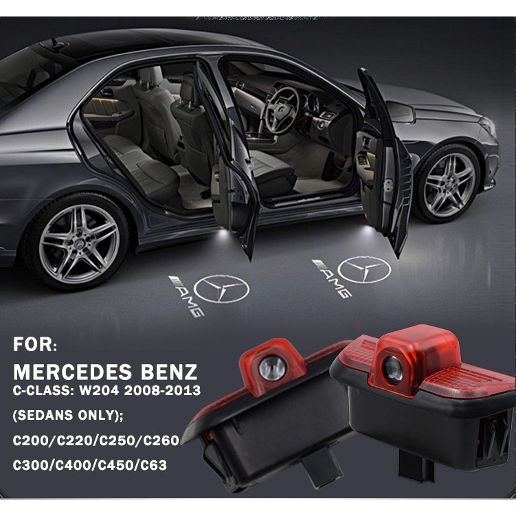 Đèn Led Chiếu Logo Cho Cửa Xe Hơi Mercedes Benz W203 C Class SLK R171 SLR R199 CLK W209 W240