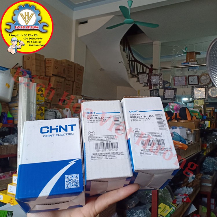 [CHÍNH HÃNG] Rơ le nhiệt Chint, Relay nhiệt, Thermal Overl 2.5A-4A, 4-6A, 5.5-8A, 7-10A, 9-13A, 12-18A, 12-25A