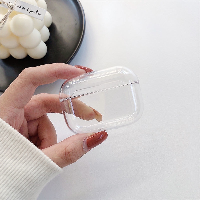 Vỏ Bảo Vệ Hộp Sạc Tai Nghe compatible for airpods 2 Pro 3 2021 Bằng TPU Mềm Chống Rơi Kèm Móc Khóa