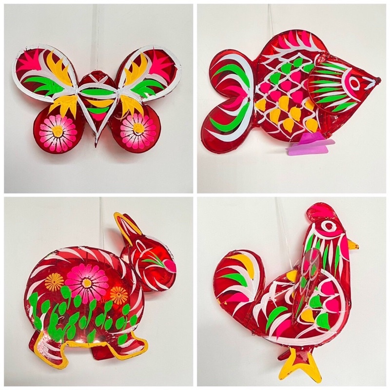 size 40-50cm, lồng đèn trung thu, giấy kiếng truyền thống