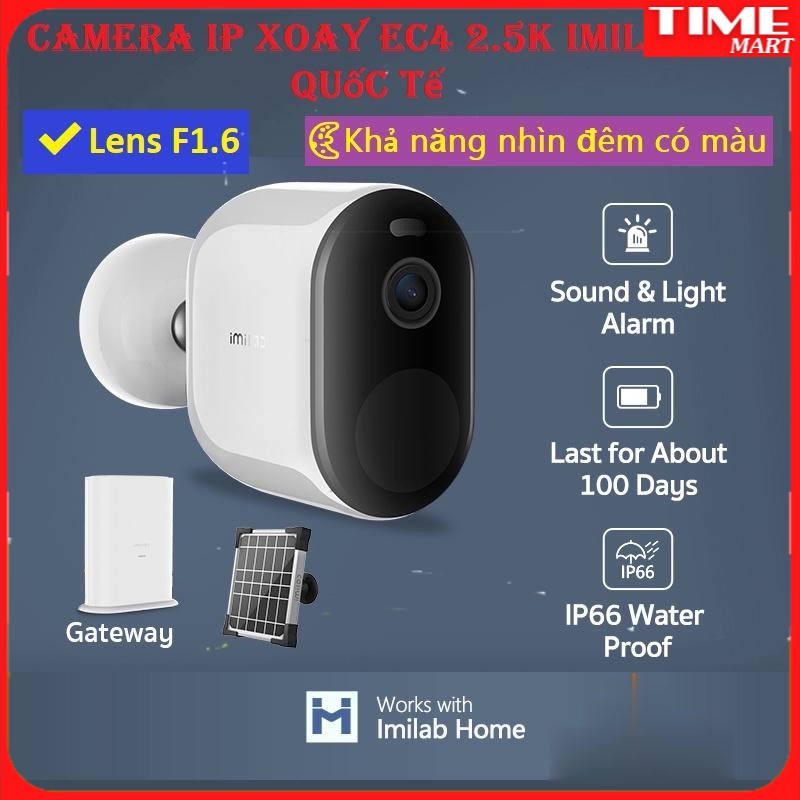 Camera ip xoay EC4 2.5K IMILAB, Lens F1.6, khả năng nhìn đêm có màu [TIME_MART siêu thị tiện ích gia đình]