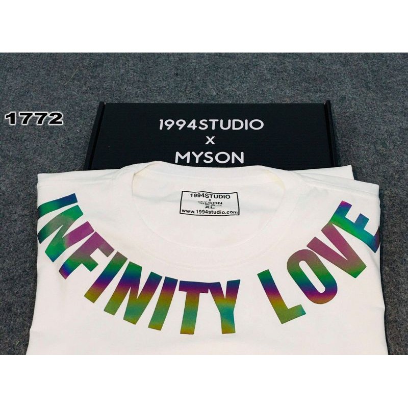 Áo thun in chữ phát sáng 7 màu vòng cổ siêu hot