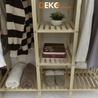Tủ Quần Áo 3 Ngăn DEKO Gỗ