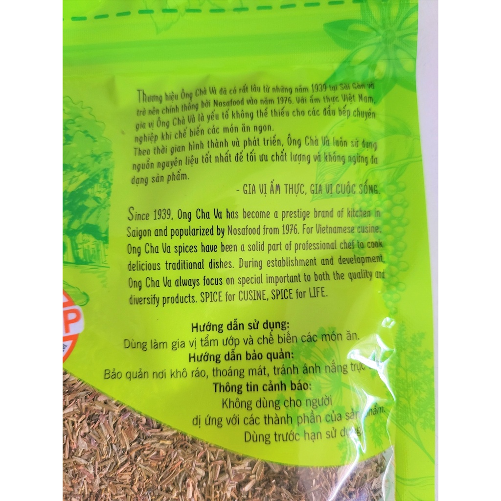 [Túi nhỏ 50g] LÁ XẠ HƯƠNG Ông Chà Và [VN] NOSAFOOD Thyme Leaves