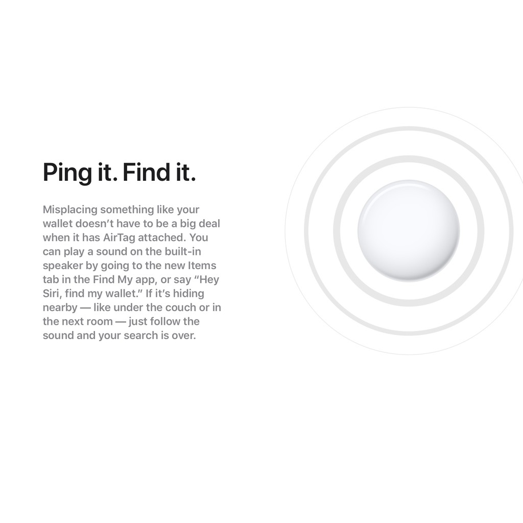 Airtag chính hãng Apple, thiết bị định vị thông minh nguyên seal mới 100%
