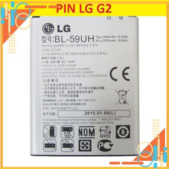 Pin LG 59UH ( LG G2 Mini/D620/D620R ) Xịn - Bảo hành 3 tháng