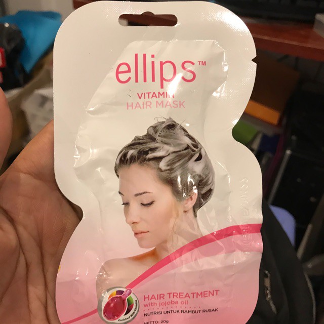 Mặt nạ Ellips ủ tóc 20G Tóc nhuộm (Ellips hair mask 20G Nutri color)