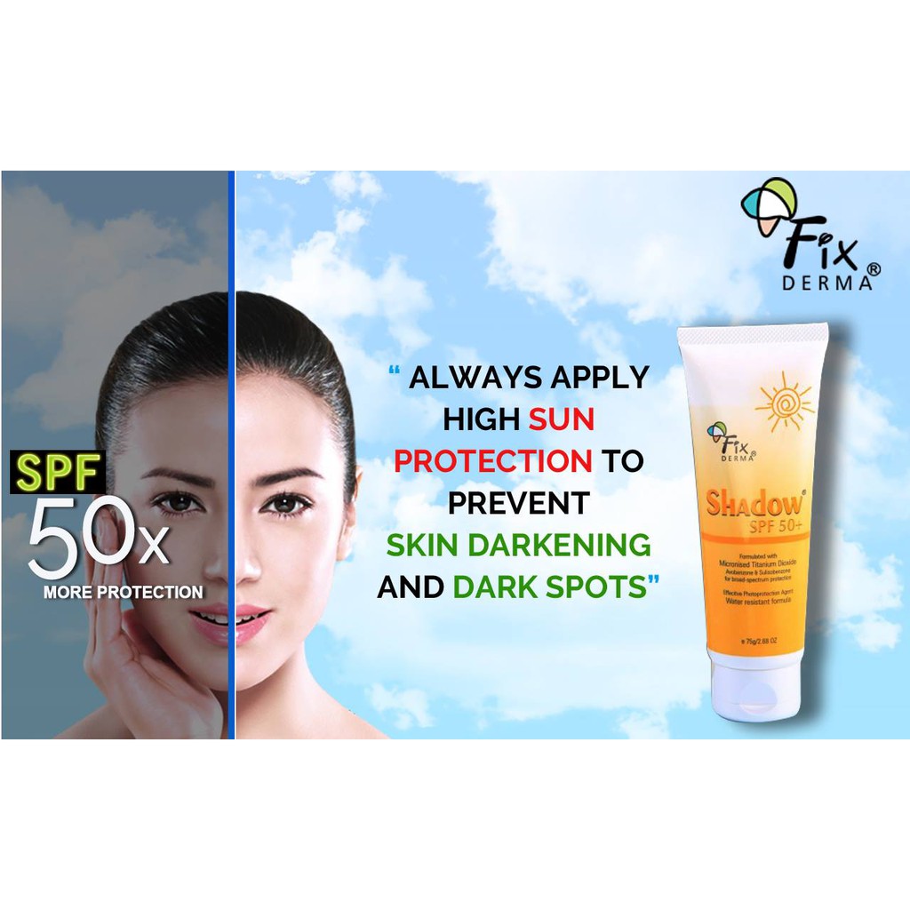 ✅[Siêu Cấp Chính Hãng] Kem Chống Nắng SPF50+ Fixderma Shadow Cream