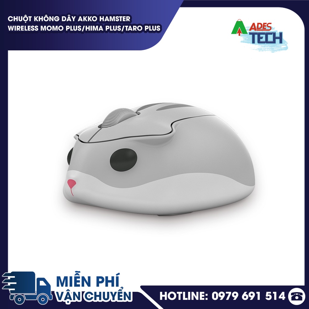 Chuột Không Dây AKKO Hamster Wireless MOMO Plus/Hima Plus/Taro Plus | Chuột Cute Dễ Thương | Bảo Hành 12 Tháng