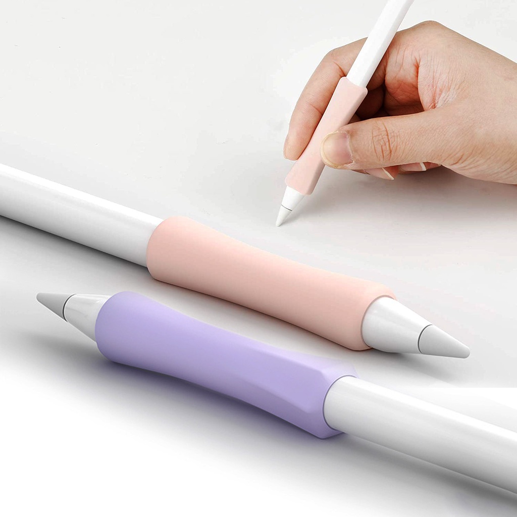 Pencil Grip Holder Giá đỡ bút silicon không trượt tương thích với Apple Pencil 1st 2nd Gen