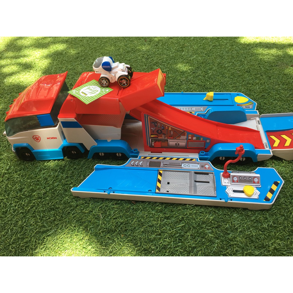 Đồ chơi nhà xe chở chó cứu hộ Paw Patrol True Metal, xe biến hình chất liệu nhựa cao cấp