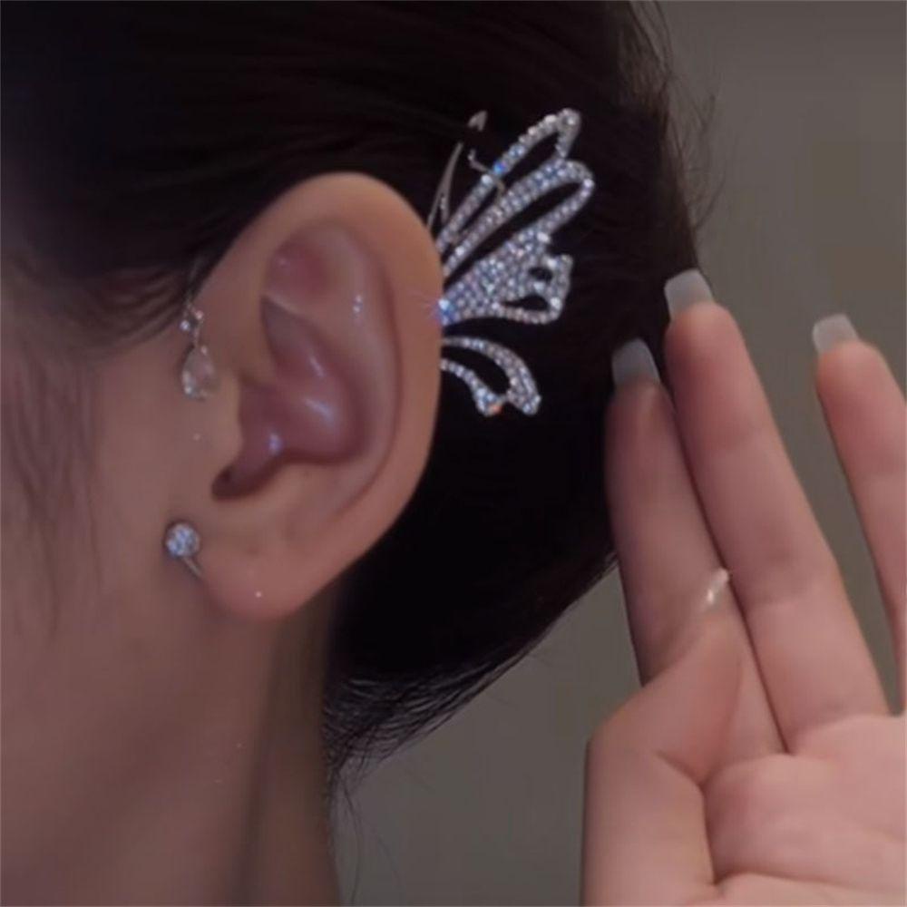 Khuyên Vành Tai Không Xỏ Họa Tiết Hình Học