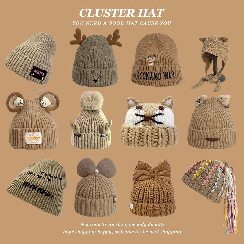 Mũ Len Dệt Kim Đính Tai Lạc Đà Dễ Thương Và Ngọt Ngào