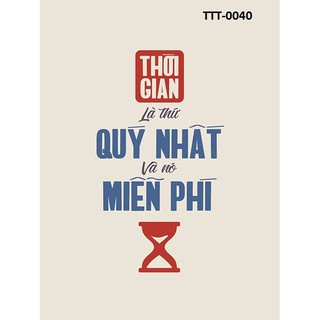 Tranh treo tường slogan 30 x 45 cm