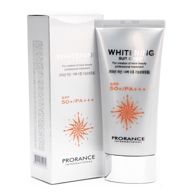 Kem chống nắng 3 lớp dưỡng trắng da – PRORANCE WHITENING & SUN CREAM UVA – UVB SPF 50+, PA+++ – 80 ml