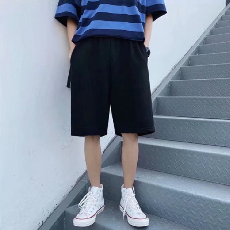 Quần ngắn ống rộng Trơn Màu Phong Cách Hàn Quốc Thời Trang Dành Cho Nam