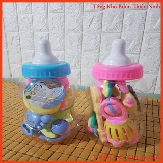 BỘ ĐỒ CHƠI XÚC XẮC BÌNH BÚ 9 MÓN CHO BÉ