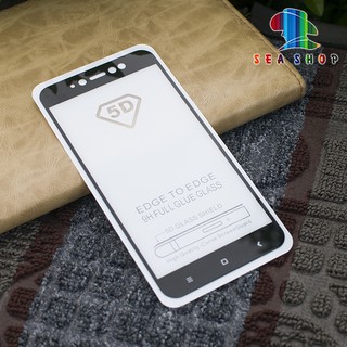 [TẶNG KÈM MIẾNG LAU]  Kính cường lực Xiaomi Redmi Note 5A Prime - 9D full màn hình