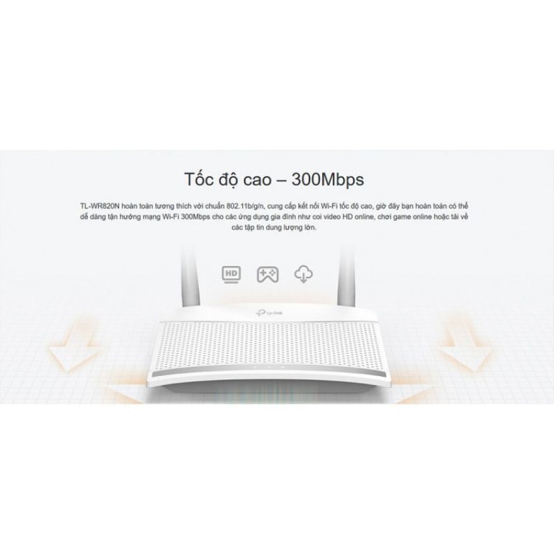 Bộ Phát Wifi 2 Râu TPLink 820N - Router Wi-Fi Chuẩn N Tốc Độ 300Mbps - Hàng Chính Hãng bảo hành đổi mới trong 24 tháng | BigBuy360 - bigbuy360.vn