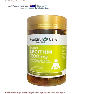 Mầm đậu nành Healthy Care Super Lecithin 1200mg, Úc