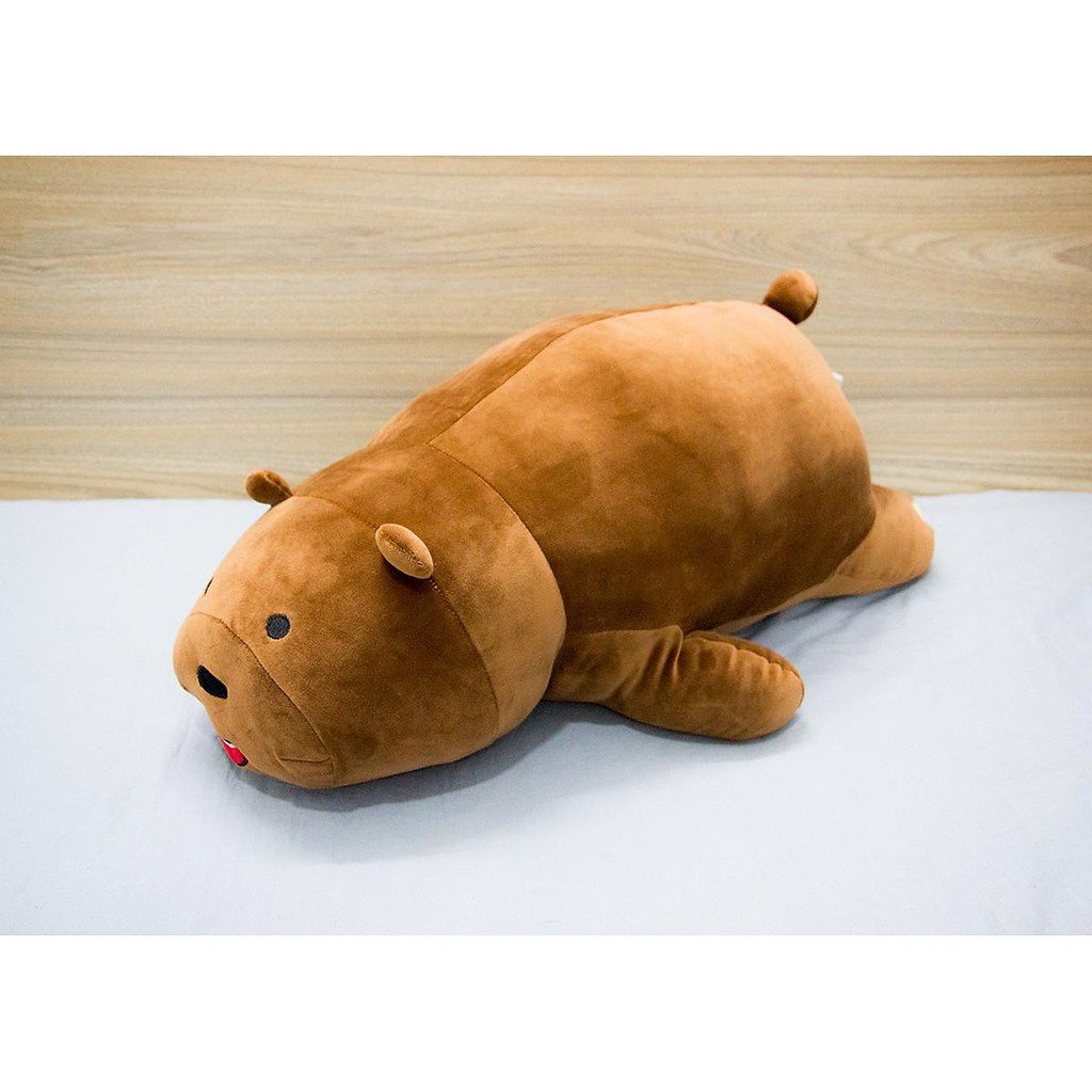 GẤU BÔNG WE BARE BEARS NẰM (60CM---&gt;90CM)