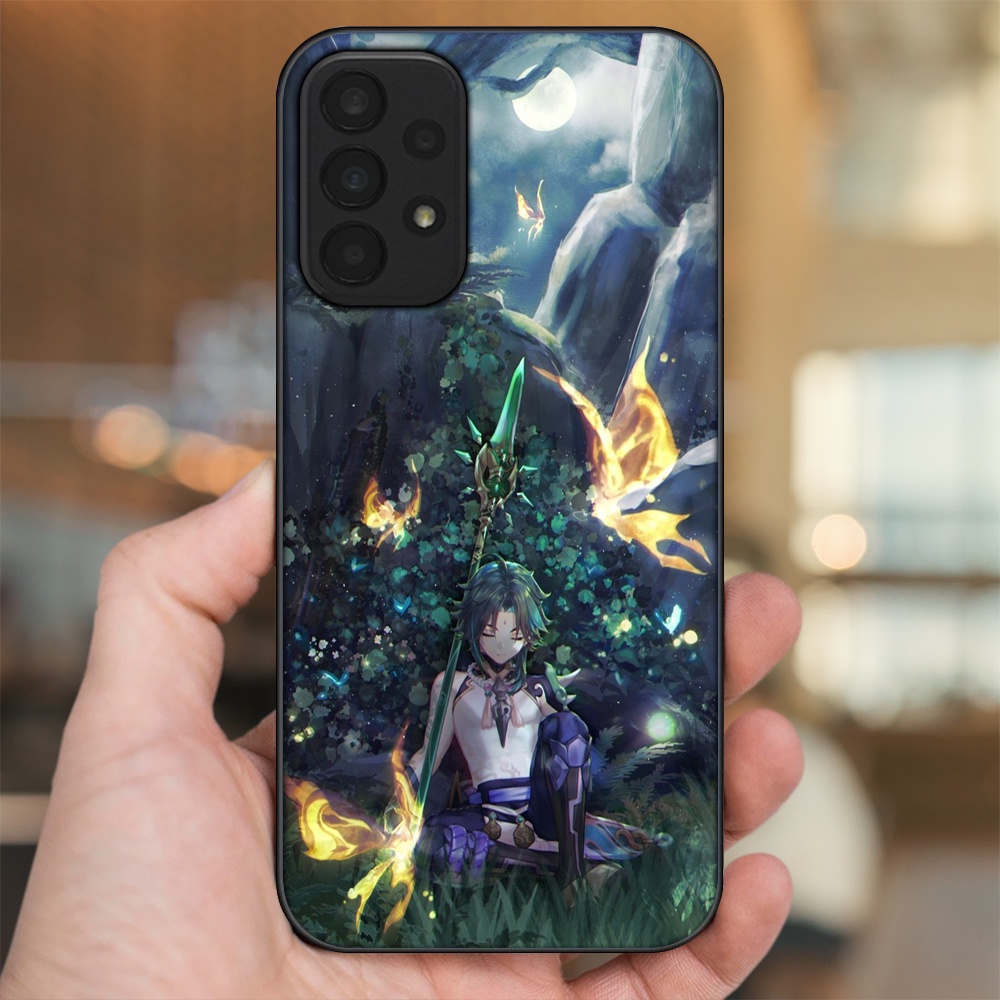 Ốp lưng Samsung A23 viền đen in hình Xiao Genshin Impact