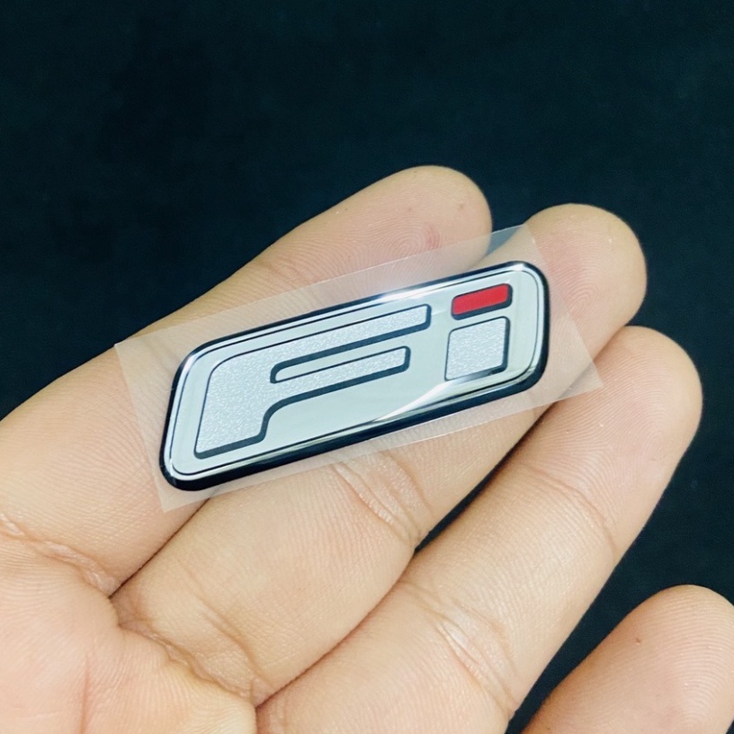 Logo tem nhựa nổi Fi hàng cao cấp sử dụng dán bợ đầu xe Honda, Yamaha
