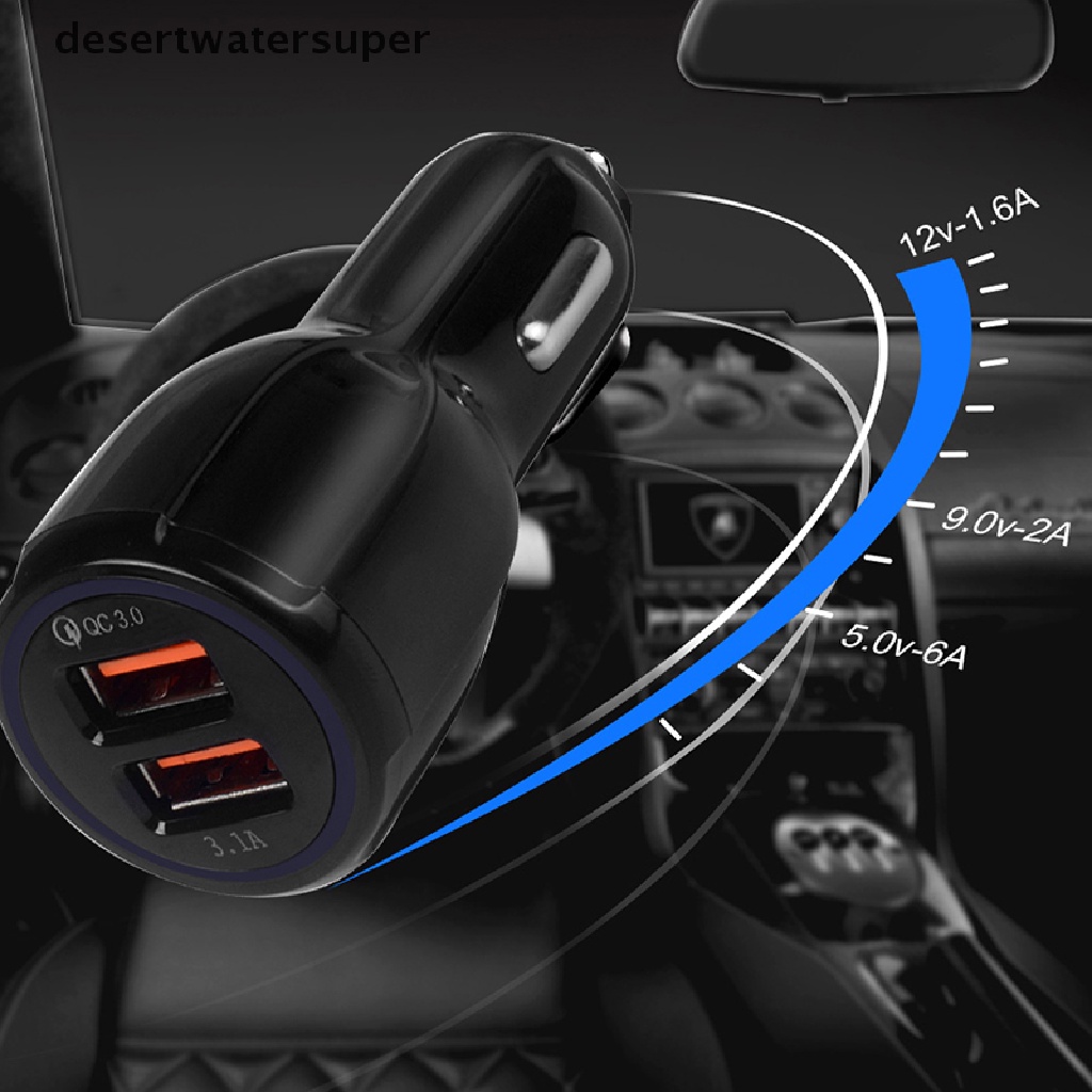 DSVN qc3.0 2usb car charger 5v 3.1a fast charge mobile phone with computer .
