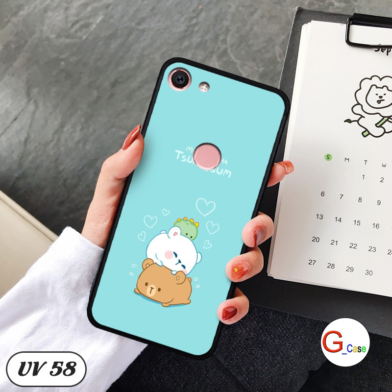 Ốp điện thoại Vivo V7/ Y75  - lưng nhám viền dẻo