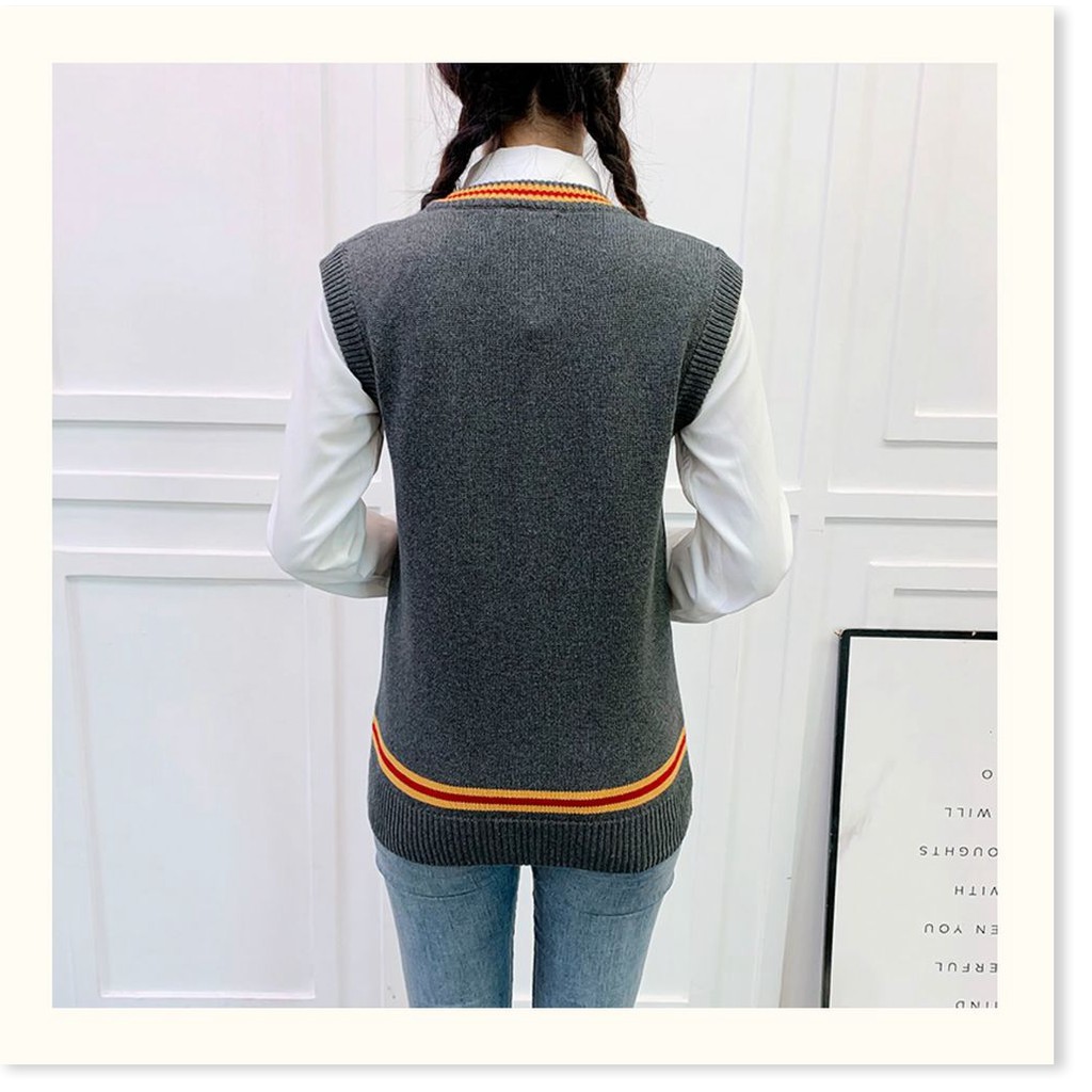 Áo sweater không tay phong cách Harry Potter thời trang